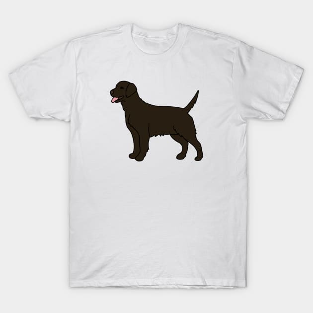 Chocolate Labrador T-Shirt by Kelly Louise Art